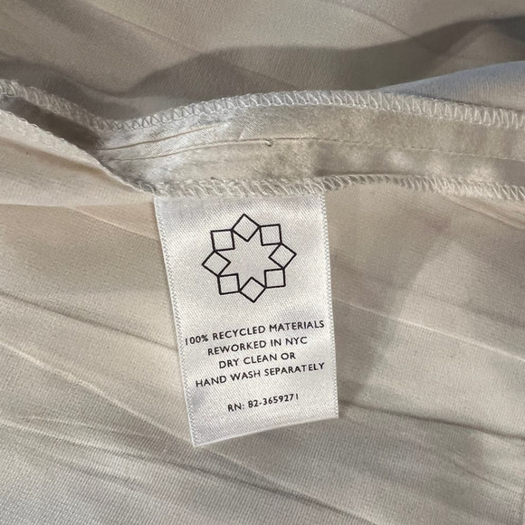 Rentrayage Gospel Brunch Pleated Silk Blend Shift Dress Size 10 - Picture 9 of 10